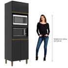 Paneleiro Torre Quente 03 Portas 02 Nichos Cecília Preto J Ca