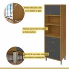 Paneleiro Torre Quente 1 Porta 3 Gavetas Imperatriz 100% Mdf