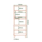 Paneleiro Torre Quente 2 Fornos Glória Castanho/off White