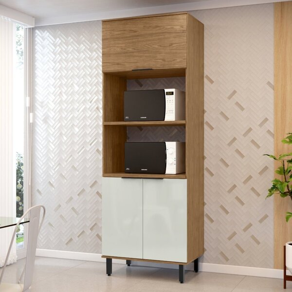 Paneleiro Torre Quente 2 Fornos Toscana Espresso Móveis Freij