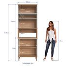 Paneleiro Torre Quente 2 Nichos 3 Portas Isabelle Delmarco