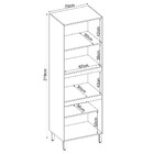 Paneleiro Torre Quente 2 Nichos 4 Portas Firenze Demobile