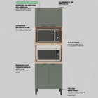 Paneleiro Torre Quente 2 Nichos 4 Portas Firenze Demobile