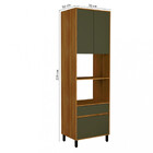 Paneleiro Torre Quente 2 Portas 2 Gavetas 70cm Denver Herval