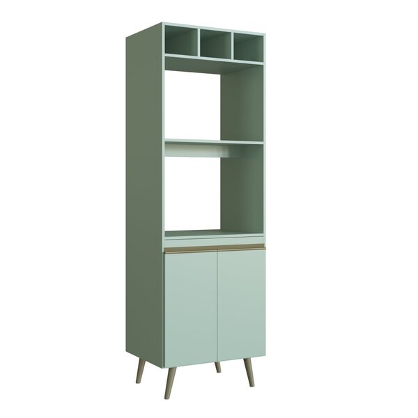 Paneleiro Torre Quente 2 Portas 2 Nichos Para Forno One  Verd