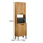 Paneleiro Torre Quente 2 Portas Bella Sallêto Móveis Carvalho