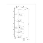 Paneleiro Torre Quente 3 Portas 2 Nichos Para Forno Montana/f