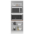 Paneleiro Torre Quente 3 Portas 2 Nichos Para Forno Unna Yesc