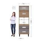 Paneleiro Torre Quente 3 Portas 2 Nichos Para Forno Vicenza E