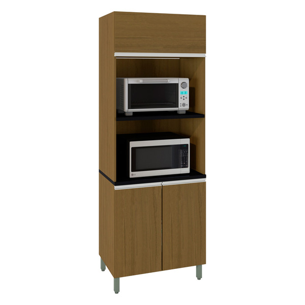 Paneleiro Torre Quente 3 Portas Evidence Carvalho Poliman