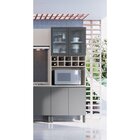 Paneleiro Torre Quente 4 Portas 1 Nicho Para Forno E Adega Fu