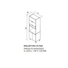 Paneleiro Torre Quente 4 Portas 1 Nicho Para Forno Namur Itat
