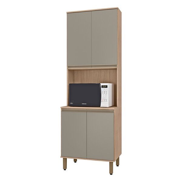 Paneleiro Torre Quente 4 Portas 1 Nicho Para Forno Vicenza Es