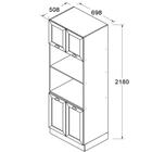 Paneleiro Torre Quente 4 Portas 218 Cm Cd384 Dtall