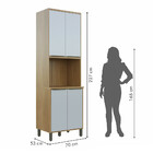 Paneleiro Torre Quente 4 Portas 2 Nichos Itália Valdemóveis