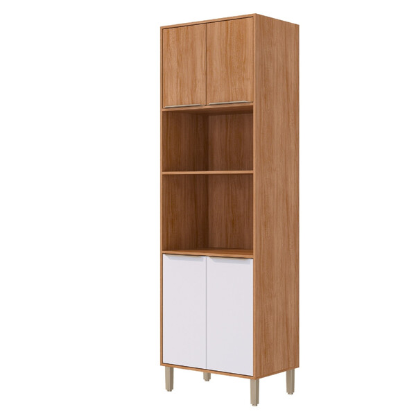 Paneleiro Torre Quente 4 Portas 70cm Em Mdf Divina Mgm Móveis