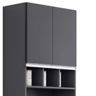 Paneleiro Torre Quente 4 Portas Com Adega Débora Cinza - Pall