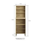 Paneleiro Torre Quente 4 Portas Ibiza Louro Freijó