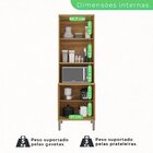 Paneleiro Torre Quente 4 Portas Paris Reflecta Cinamomo/off W