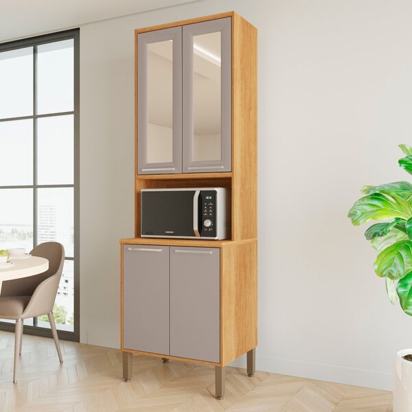 Paneleiro Torre Quente 4 Portas Paris Reflecta Cinamomo/off W