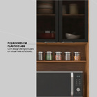 Paneleiro Torre Quente 4 Portas Vidro Firenze Demóbile