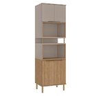 Paneleiro Torre Quente 70cm 4 Portas Deseo Mel /fendi