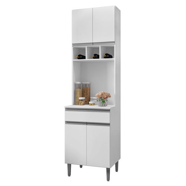 Paneleiro Torre Quente Armário De Cozinha Andréia 04 Portas B