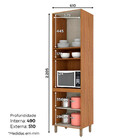 Paneleiro Torre Quente Bm300 Com 4 Portas E Espaço Para Forno