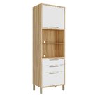 Paneleiro Torre Quente Com 2 Portas 2 Gavetas E Espaço Micro-