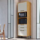 Paneleiro Torre Quente Com 2 Portas 2 Gavetas E Espaço Micro-