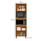 Paneleiro Torre Quente Criare 3 Pt Freijó E Grafite