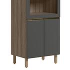 Paneleiro Torre Quente Duplo Maly N03 Carvalho/grafite - Mpoz