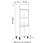 Paneleiro Torre Quente Duplo Maly N03 Carvalho/grafite - Mpoz