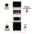 Paneleiro Torre Quente Para Cozinha 02 Portas Ruth 56 Cm - D'