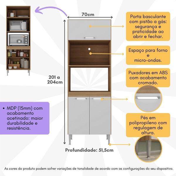 Paneleiro Torre Quente Para Forno E Microondas Paris Multimóveis