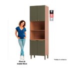 Paneleiro Torre Quente Sálvia 70cm Para Micro E Freijó/verde