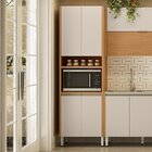 Paneleiro Torre Simples 70 Cm Dalí Nature/off White