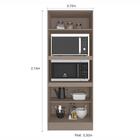 Paneleiro Unna 3 Pt Fumê