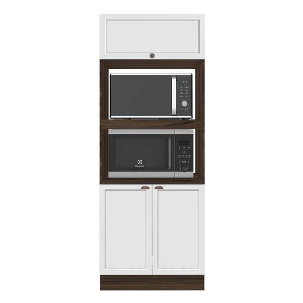 Paneleiro Unna 3 Pt Nogueira E Branco