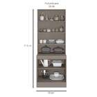 Paneleiro Unna 4 Pt Fumê