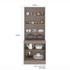 Paneleiro Unna 4 Pt Fumê