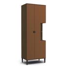 Paneleiros 2 Portas 8mm Po016 Jacarandá/preto Fosco - Kappesb