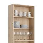 Paneleiros 4 Portas 4 Prateleiras Patina/branco Ju9302 - Delm