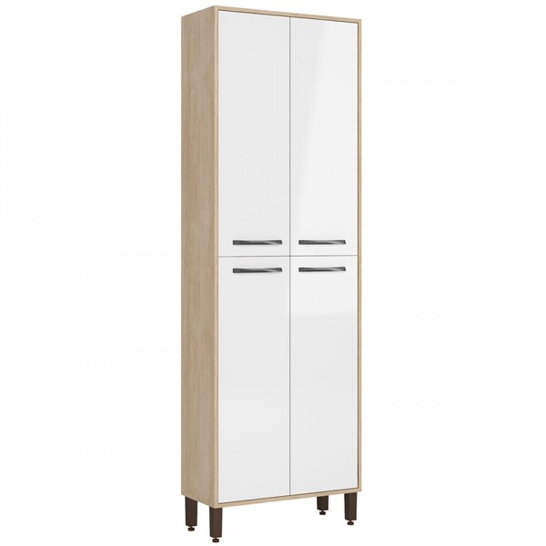 Paneleiros 4 Portas 4 Prateleiras Patina/branco Ju9302 - Delm