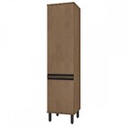 Paneleiros Duplo Vicenza 2 Portas 3 Prateleiras Nogal - Mx Mó