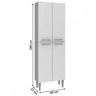 Paneleiros Madri 4 Portas Branco/canelado M04 - Fellicci