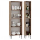 Paneleiros Madri 6 Portas Teka/branco - Fellicci