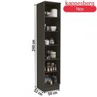 Paneleiros Nox 2 Portas Onix/steel - Kappesberg