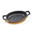 Panelinha Oval Em Ferro Fundido Hudson Home 9 5x20cm Preta