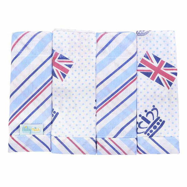 Pano De Boca Babynice Minasrey C/4 Panos De Boca  Azul